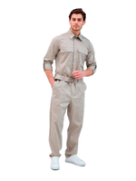 Комбинезон медицинский мужской Dr. Nice с поясом с пряжкой, черный, 50