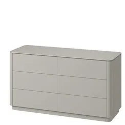 Комод Tammi 6 ящиков ширина 140 см (серо-бежевый RAL 7044)