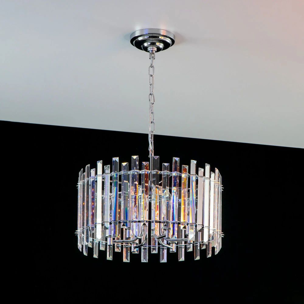 Citilux Ингвар CL334161 Люстра подвесная хрустальная Хром