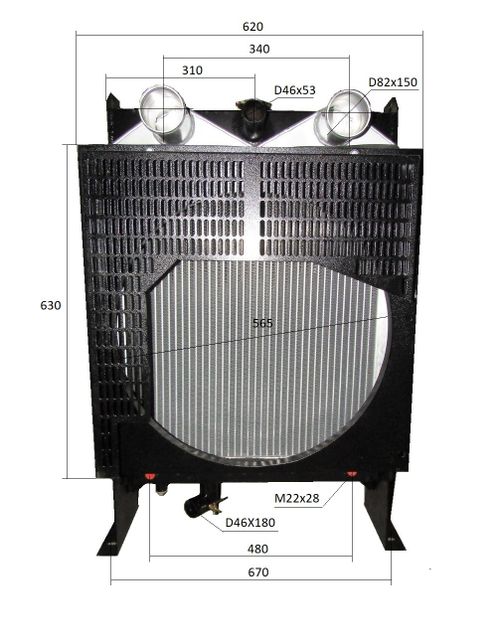 Радиатор охлаждения Ricardo R6105AZLDS1; TDK 110 6LT /Radiator Assembly