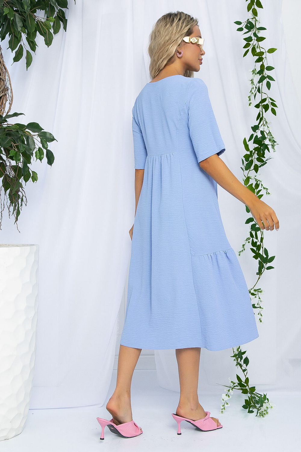 Платье Воздушный поцелуй (голубое) П13093-18М LT Collection