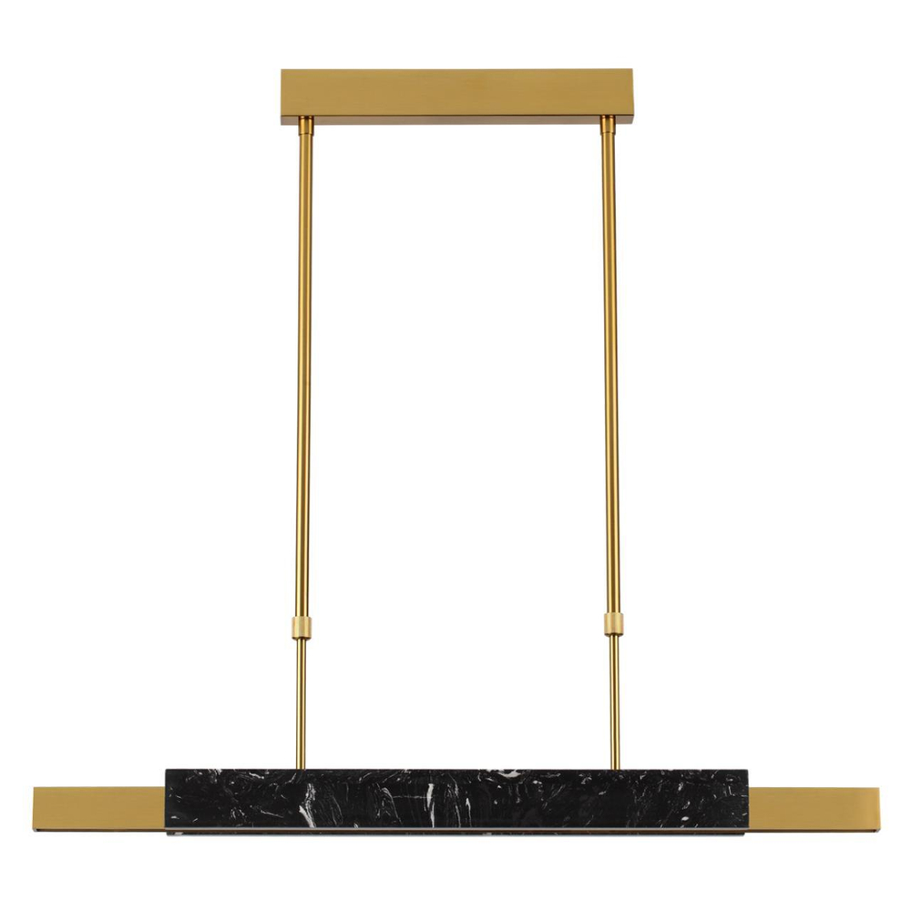 4361/25L MIDCENT ODL24 129 черный мрамор/антич. бронза/металл/акрил Подвесной светильник IP20 LED 25W 3000K 220V MARMI