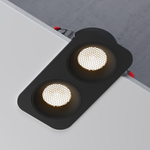 Встраиваемый светодиодный светильник Elektrostandard Tetro 15277/LED 20W 3000K черный