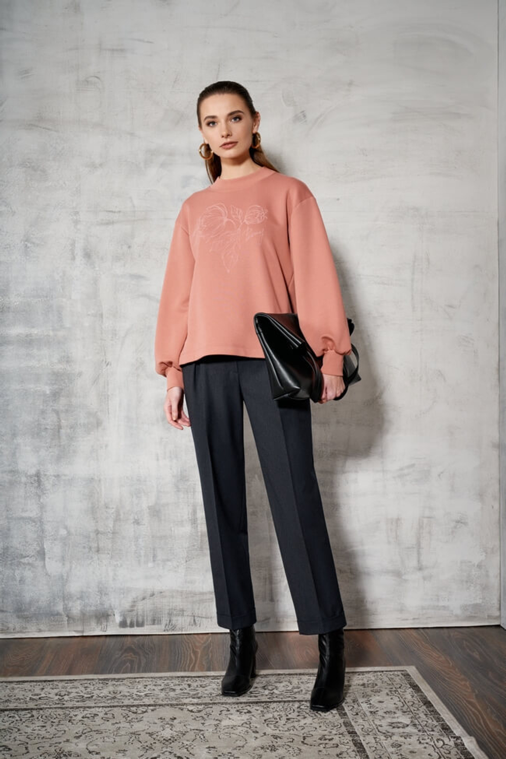 22541 Джемпер женский (темно-пудровый)