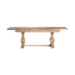 Прямоугольный раздвижной стол Berca натуральный цвет 180x90