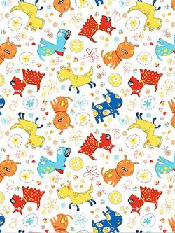 Наволочка комплект 2шт Сказка "Собачки" 40х60 см, перкаль