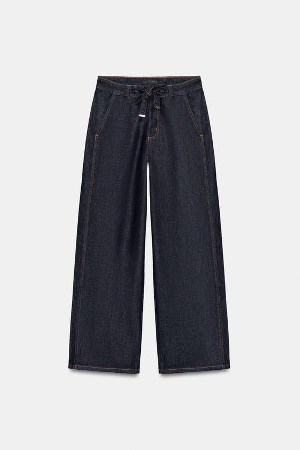 ZARA ДЖИНСЫ-ДЖОГГЕРЫ Z1975 WIDE-LEG С ВЫСОКОЙ ПОСАДКОЙ, СИНИЙ