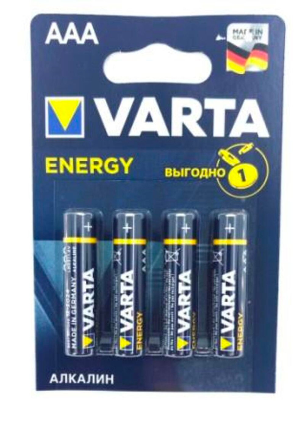 4103 Элемент питания к-т4 бл VARTA ENERGY lr03 1/10/50