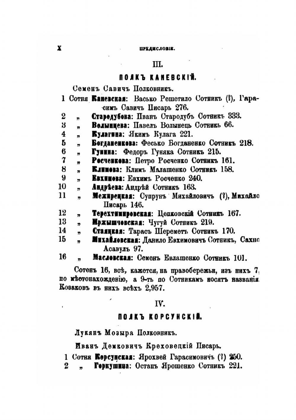 Реестра всего войска Запорожского после Зборовского договора с королем польским Яном Казимиром, составленные 1649 года, октября 16 дня | О.М. Бодянский