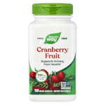 Nature's Way, плоды клюквы, 180 веганских капсул (465 мг в 1 капсуле)