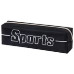 Пенал BRAUBERG 1 отделение полиэстер "Sport" черный 19х4х6 см (3 штуки в упаковке)