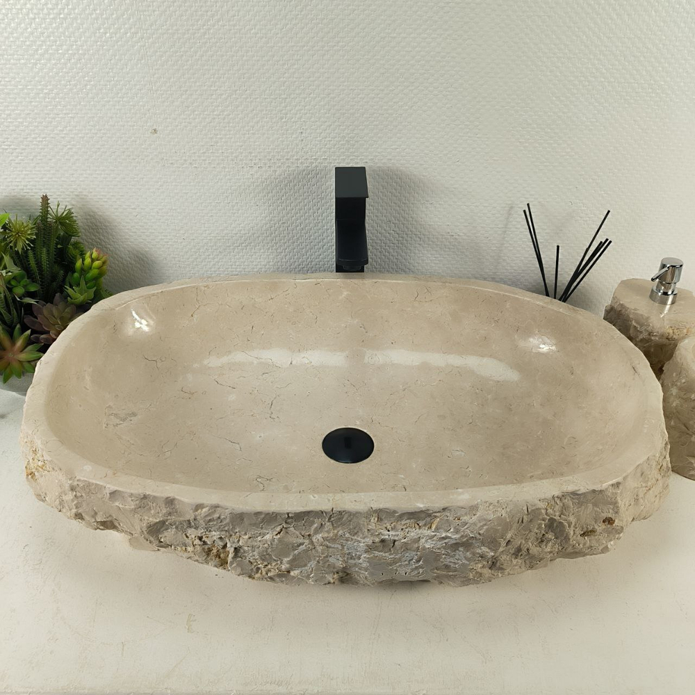 Раковина из мрамора Erozy Cream EM-65109 73*46*16 0881