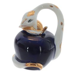 GAEM Фигурка декоративная "Змея на яблоке", L6,5 W6,5 H8 см