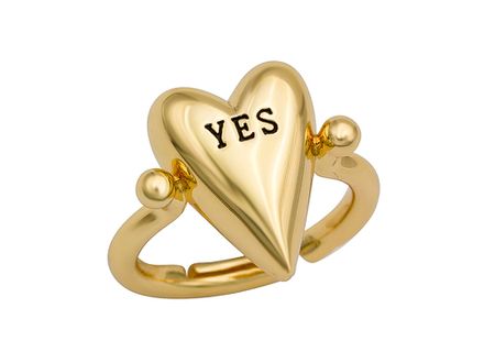 Кольцо "Сердце" 17мм не перевертыш