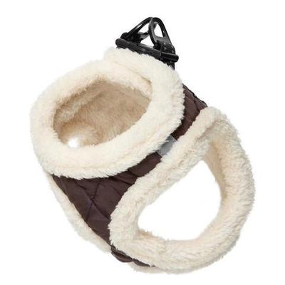 Шлейка-жилетка мягкая коричневая S, обхват груди 360-440мм, серия BE TRENDY, Triol