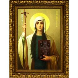 Нина Святая равноапостольная. Икона на холсте