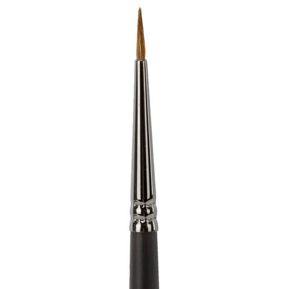 Кисть художественная проф. BRAUBERG ART CLASSIC, колонок, круглая, № 0, длинная ручка, 200921