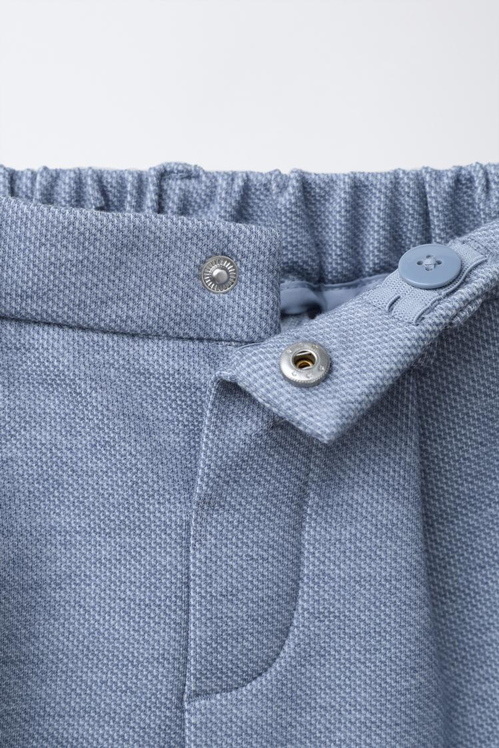 ZARA КОСТЮМНЫЕ БРЮКИ COMFORT, СИНИЙ