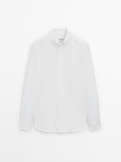 Massimo Dutti Рубашка из 100% хлопка, белый