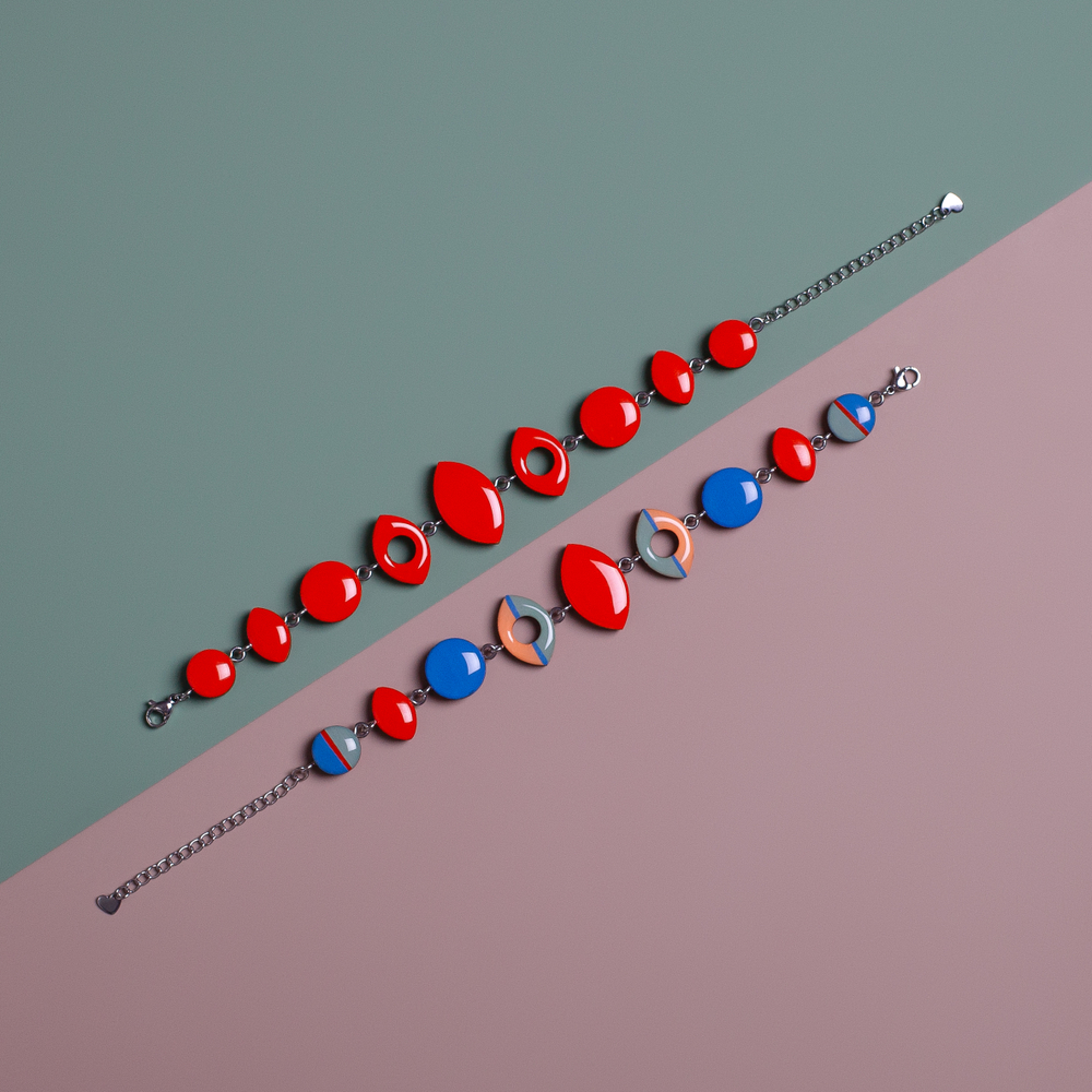 Браслет Детальный - Алый: Дали