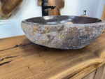 Раковина из речного камня RS-65810 54х45х15 из натурального камня