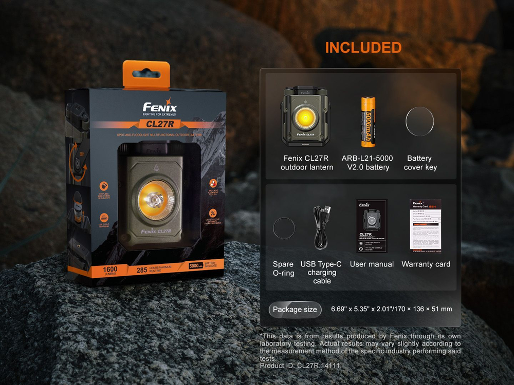 Фонарь Fenix CL27R зеленый (есть красный свет)