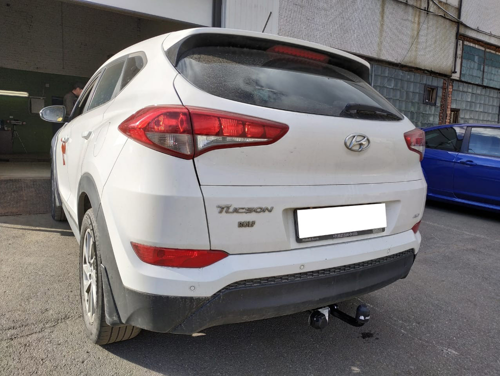 Фаркоп Hyundai Tucson рестайл 2015-2018, 2018-2021, Kia Sportage рестайл 2015-2018, 2018-2022, условно-съемный,(без электрики) Трейлер.7251