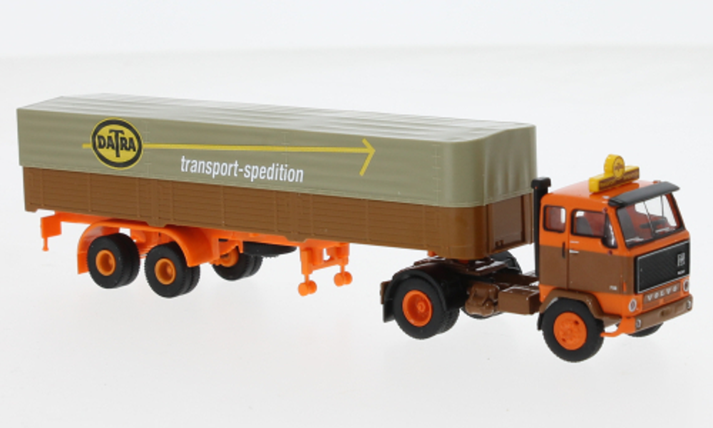 Грузовик Volvo F 89 с полуприцепом, Datra 1972, 1:87
