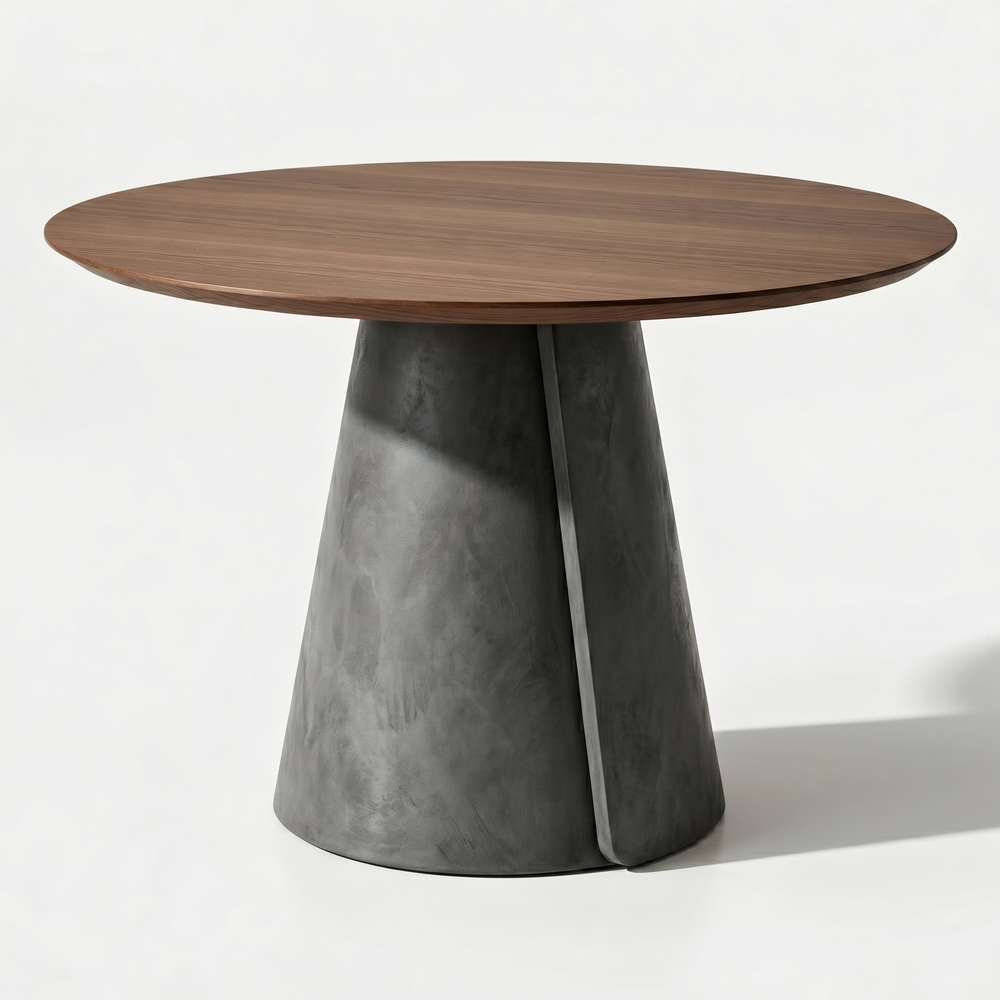 Обеденный стол ROLL CONCRETE walnut