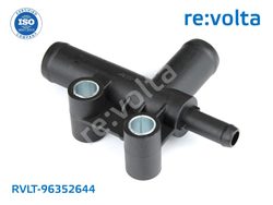 Тройник системы охлаждения Chevrolet Aveo T200, T250 / Daewoo Lanos, Nexia / RVLT-96352644