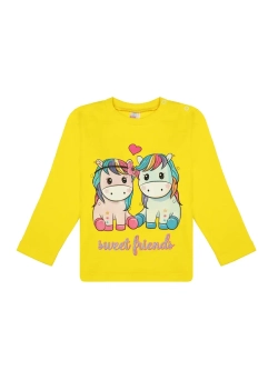 Футболка для садика с длинным рукавом.девочка.1шт