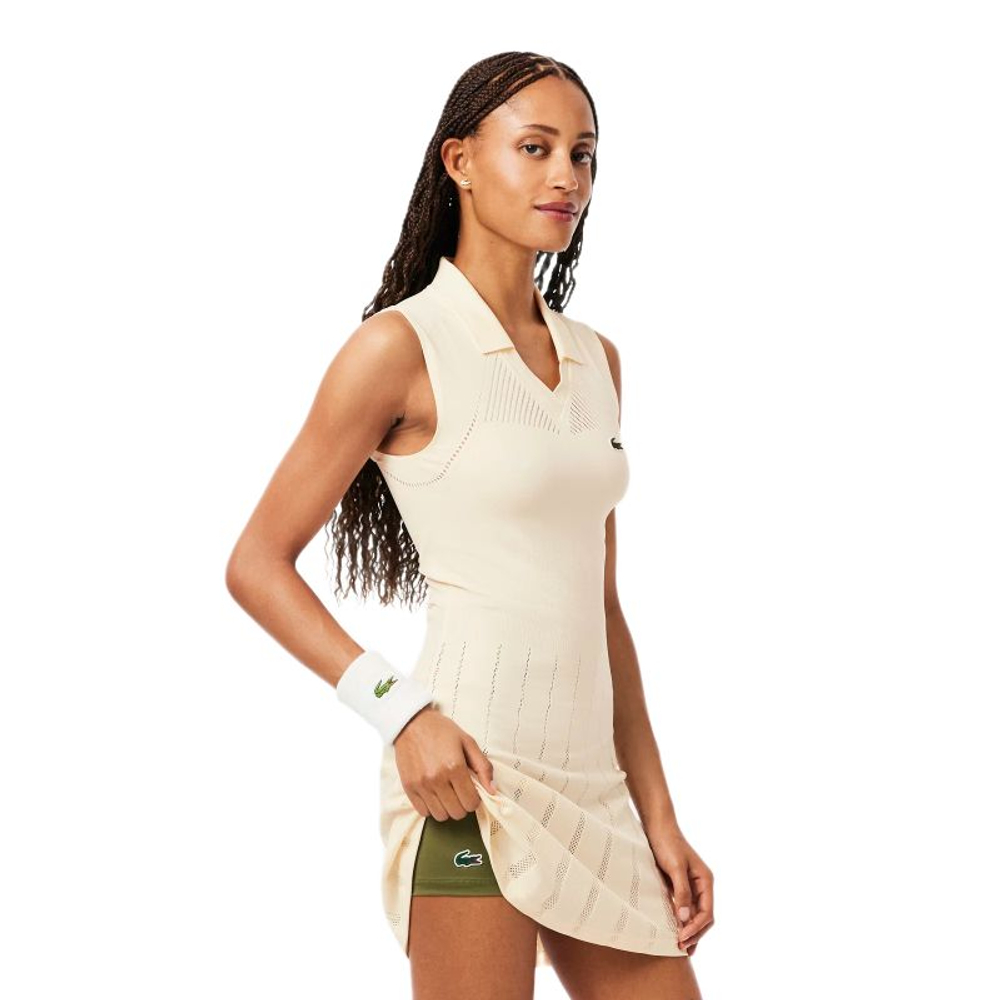 Теннисное платье Lacoste Ultra Dry Tennis - lapland/olive