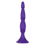 Фиолетовая анальная елочка Silicone Triple Probe - 14,5 см.