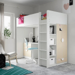 Кровать-чердак - SMÅSTAD / SMÅSTAD IKEA/СМОСТАД ИКЕА,  182х104 см,  белый