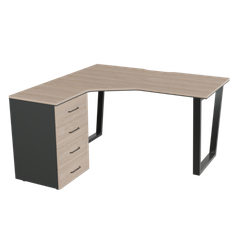 Рабочее место на V-каркасе левое PREGO OFFICE 1400*1400*750 ПОРМ-14ВЛ