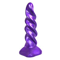 Фиолетовый фантазийный спиралевидный фаллоимитатор 23см Bior Toys Magic Hero MH-13011