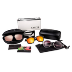 Спортивные очки LiP Rock / Matt Black-Gloss Grey / PC / Zeiss ML Rose Gold Mirror Lens
