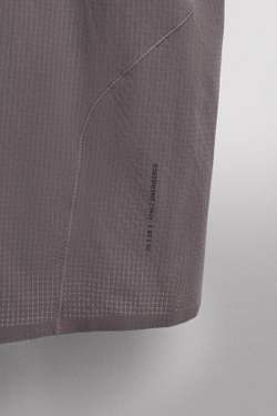 ZARA ТЕХНИЧЕСКАЯ ФУТБОЛКА ИЗ РЕЛЬЕФНОЙ ТКАНИ, ЛИЛОВЫЙ