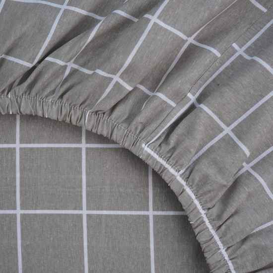 Простыня на резинке  Неаполь,  90x200х30 , ранфорс  DOMTEKC