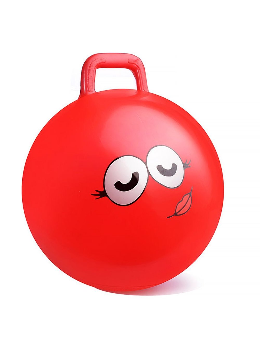 Мяч прыгун 45 см с ручкой (красный цвет)