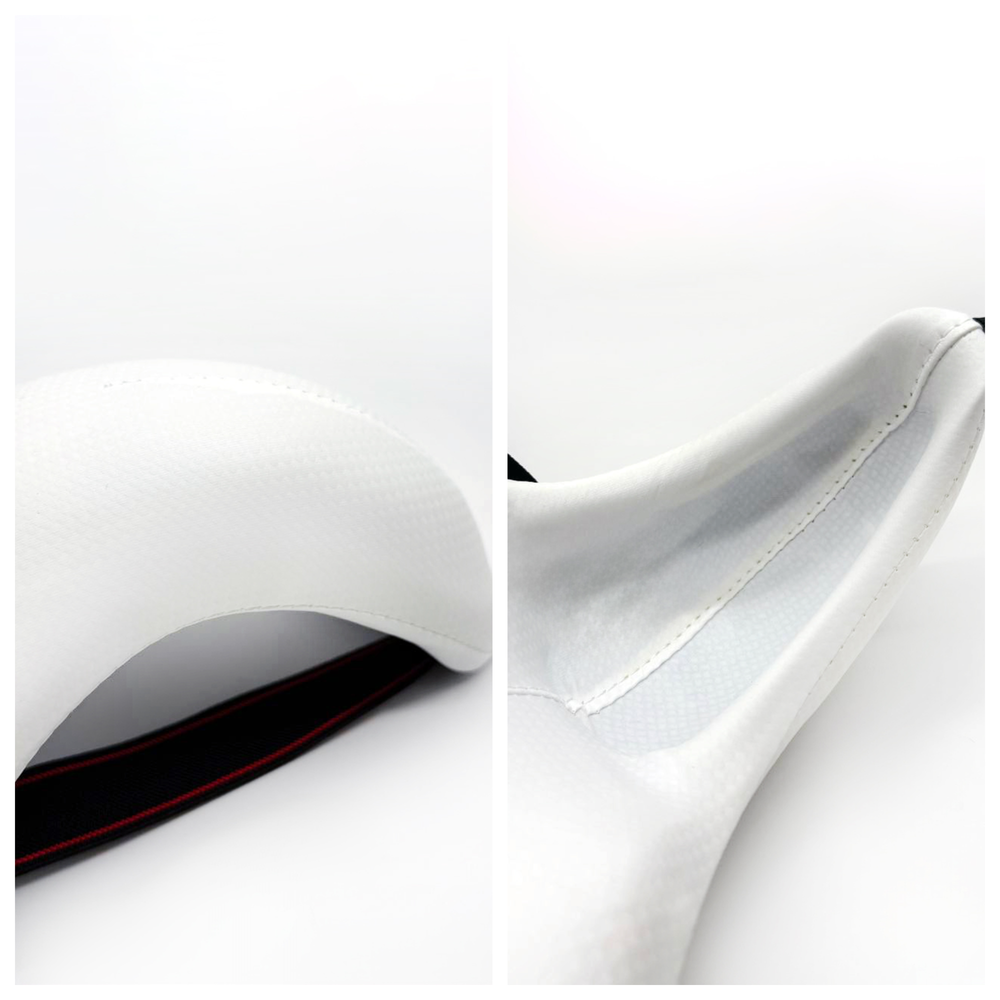 Защита паха мужская Tomorrow Star белая с красно-черной резинкой