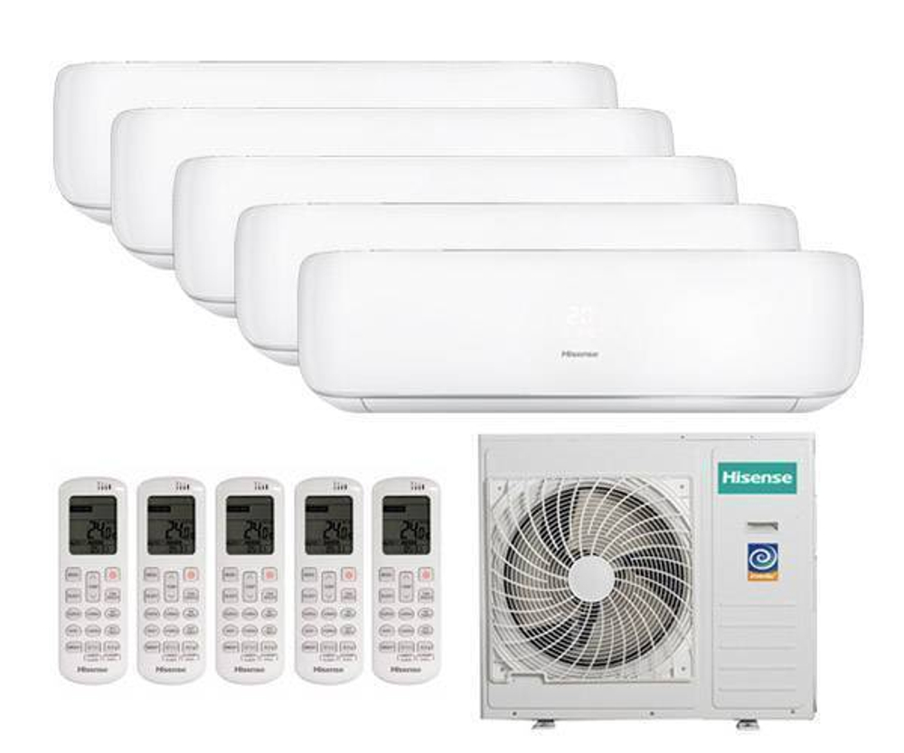 Мульти сплит-система Hisense на 5 комнат (20+20+20+20+20 кв.м.) Zoom