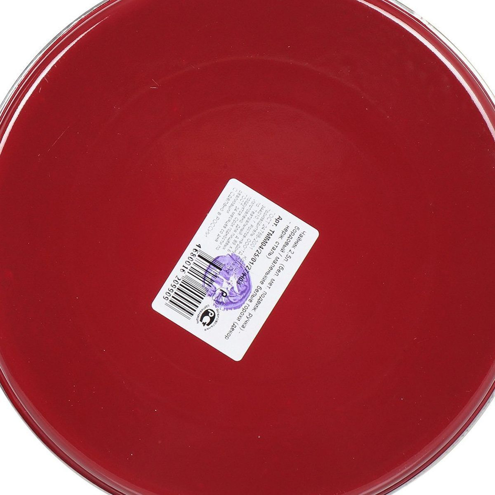 Чайник сталь, эмал, 2.5 л, свист, подв ручк, Рубин, бордо, TMM04/25/01/05/27/H03