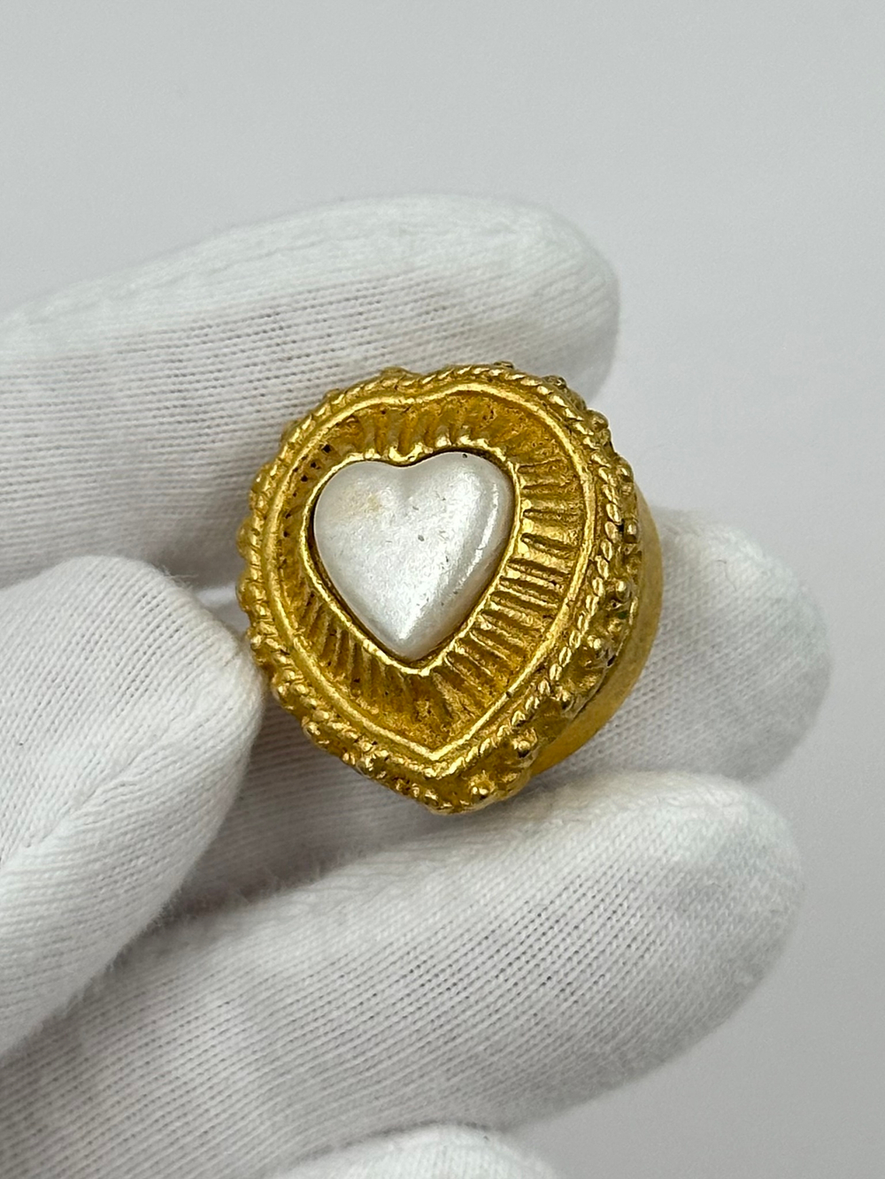 Накладка на пуговицу Сердце