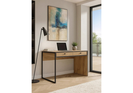 Стол деревянный Woodville Брут 6 крафт золотой, черный