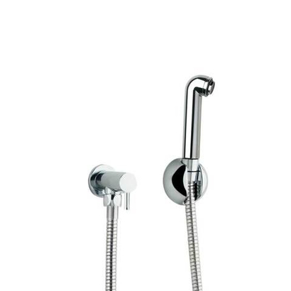 Гигиенический душ с угловым краном и ABS лейкой без рычага WC 114902