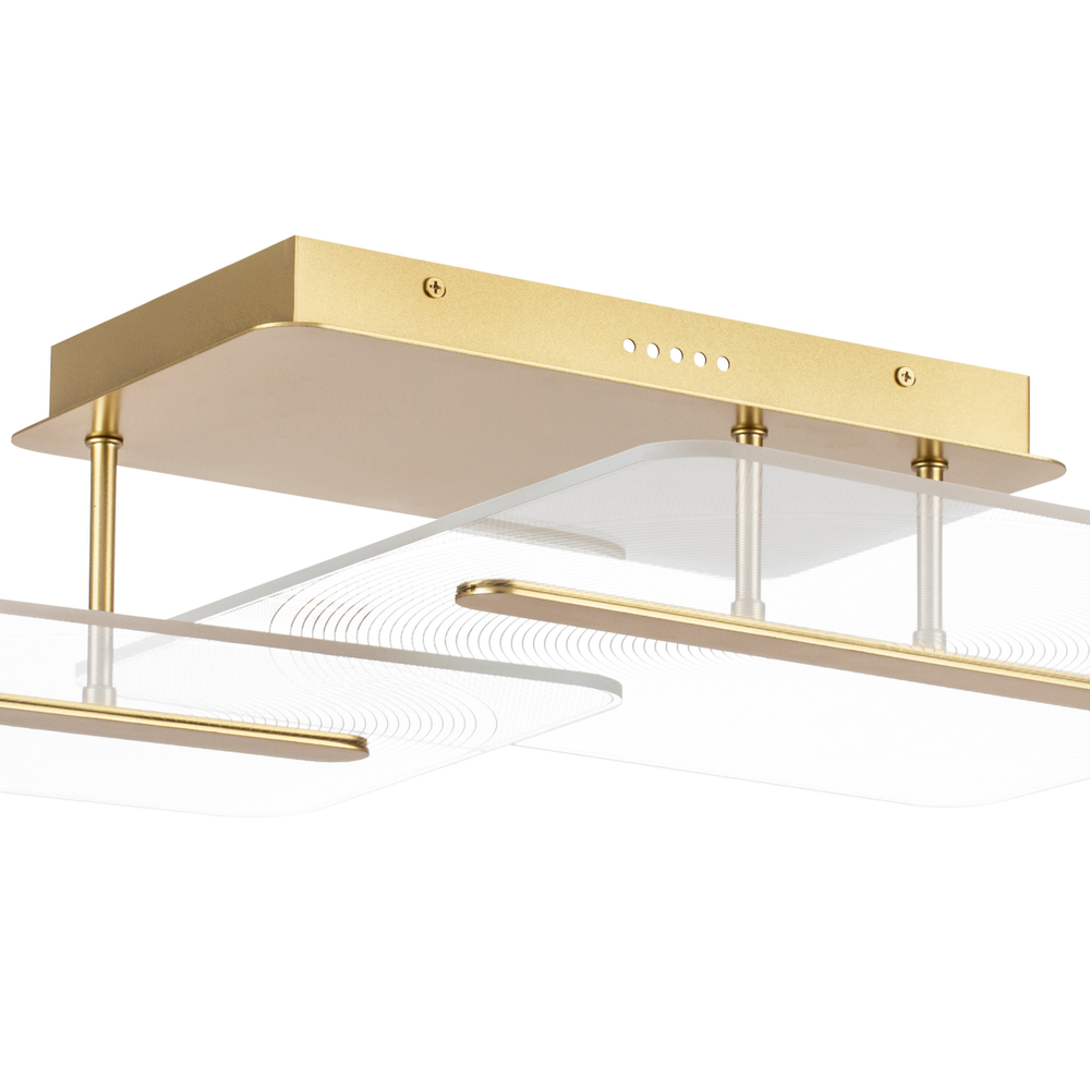 738063 Люстра ACRILE 29W LED 2966LM 120G ЗОЛОТО 3000K