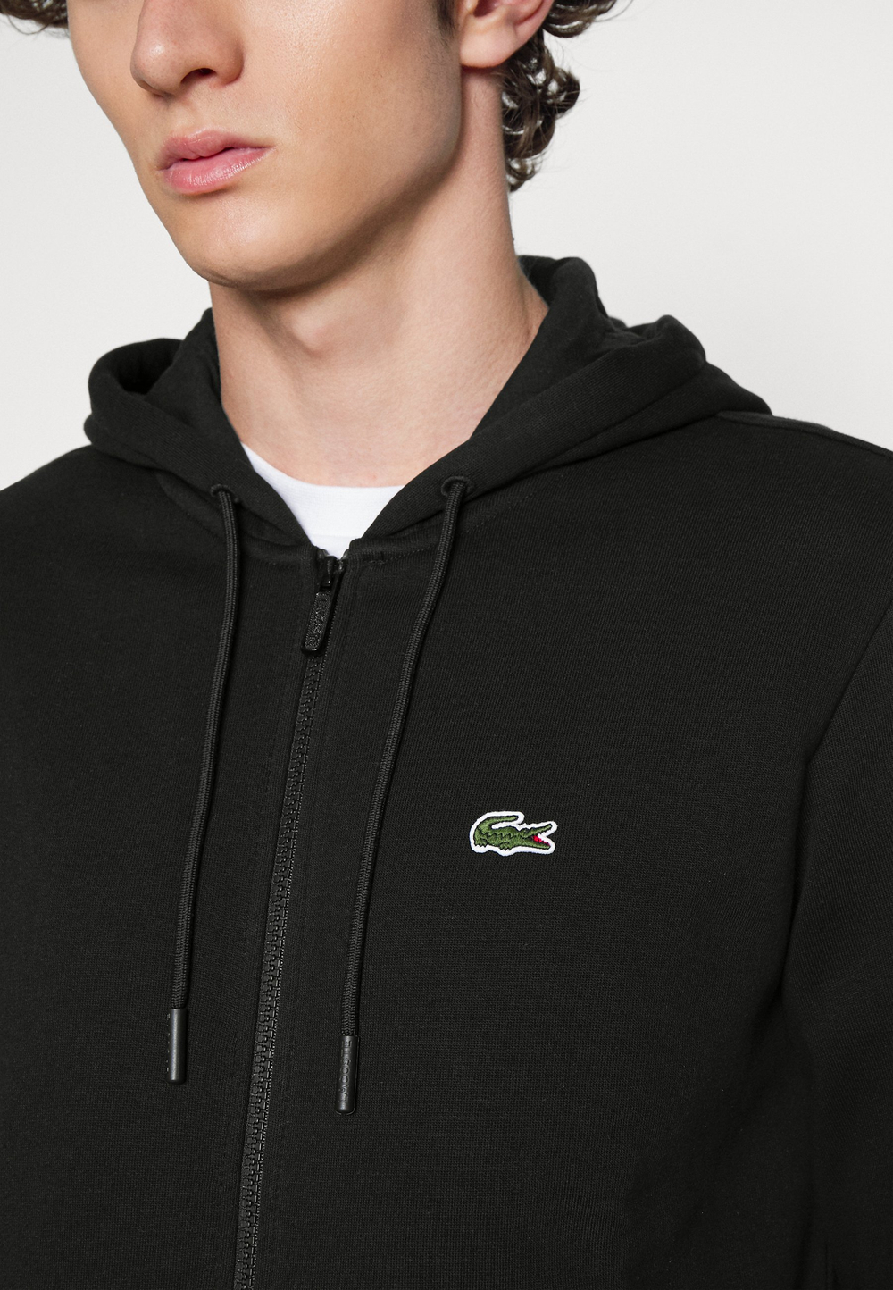 Lacoste Толстовка на молнии - Чёрный (LA222S089-Q11)