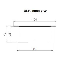ULP-0808 7W-4000К IP40 GRILYATO BLACK Светильник светодиодный потолочный встраиваемый. Белый свет 4000K. 868Лм. Для ячеек 86х86мм. Корпус черный. В комплекте с и-п. ТМ Uniel