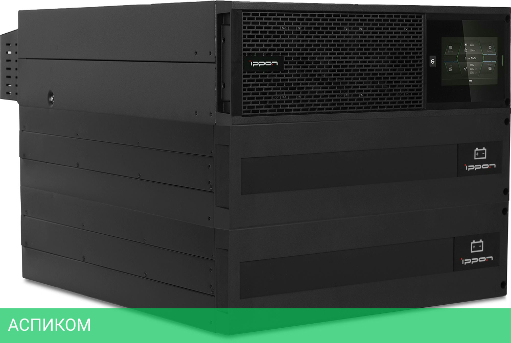 Источник бесперебойного питания Ippon Innova Unity RT 3-3 20K 20000Вт 20000ВА черный (1445985)
